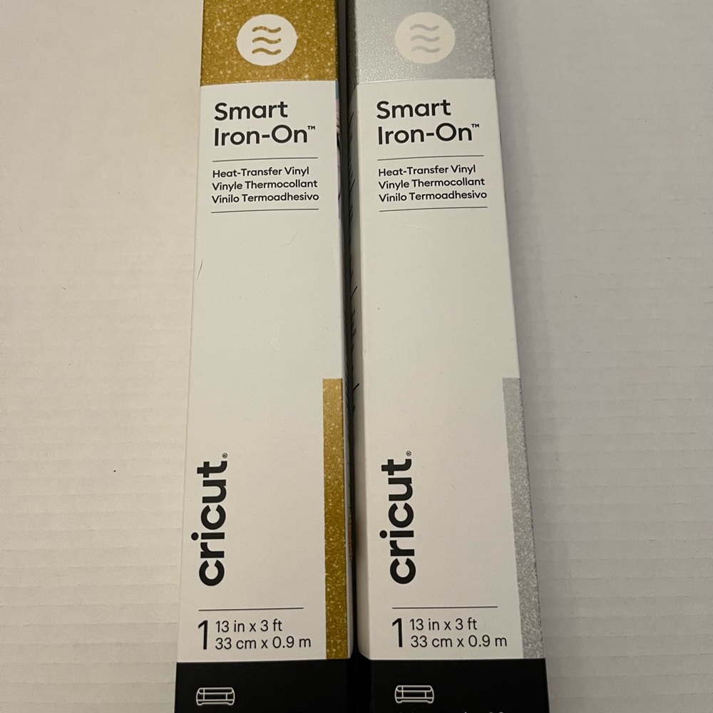 Cricut Smart Iron-On Vinyl Gold and Silver NIB